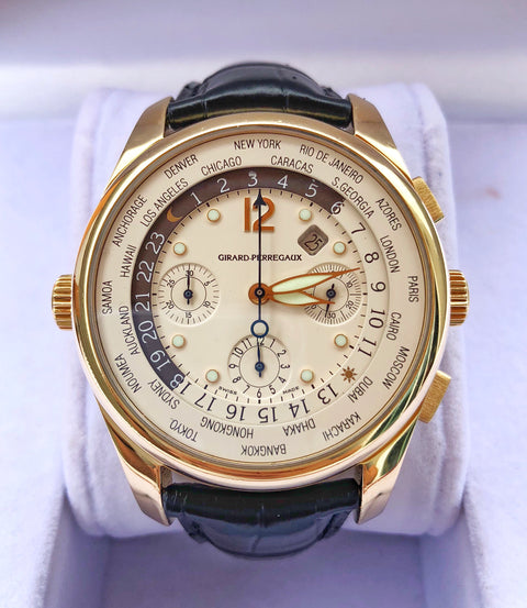 Girard Perregaux WW.TC World Time Chronograph 18K Gold