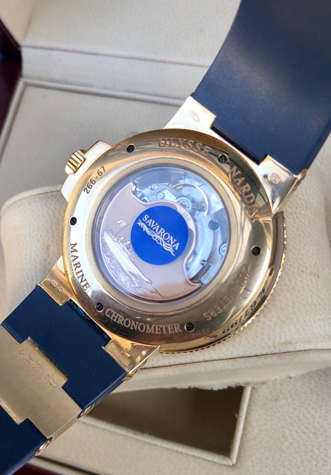 Ulysse Nardin Maxi Marine Chronometer Savarona Limited Edition Rose Gold
