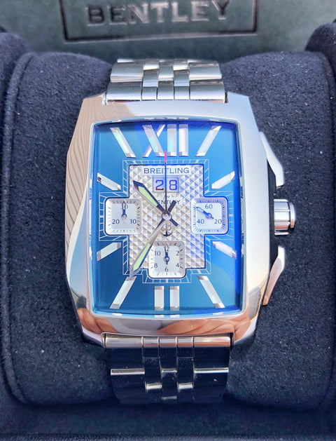 Breitling Bentley Flying B Chronograph A44365 Blue & Steel