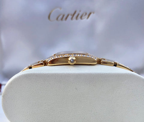 Cartier Tank Francais 18K Gold & Diamonds
